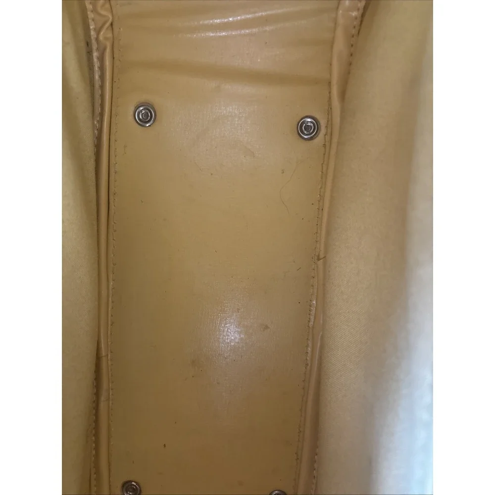 Vintage American Tourister Escort Carry On Tote Overnight Bag Luggage Yellow 14